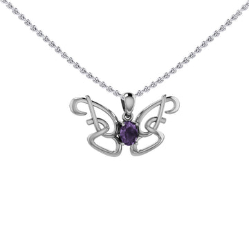 Peter Stone Identity Butterfly Sterling Silver Pendant with Gemstone TPD6428